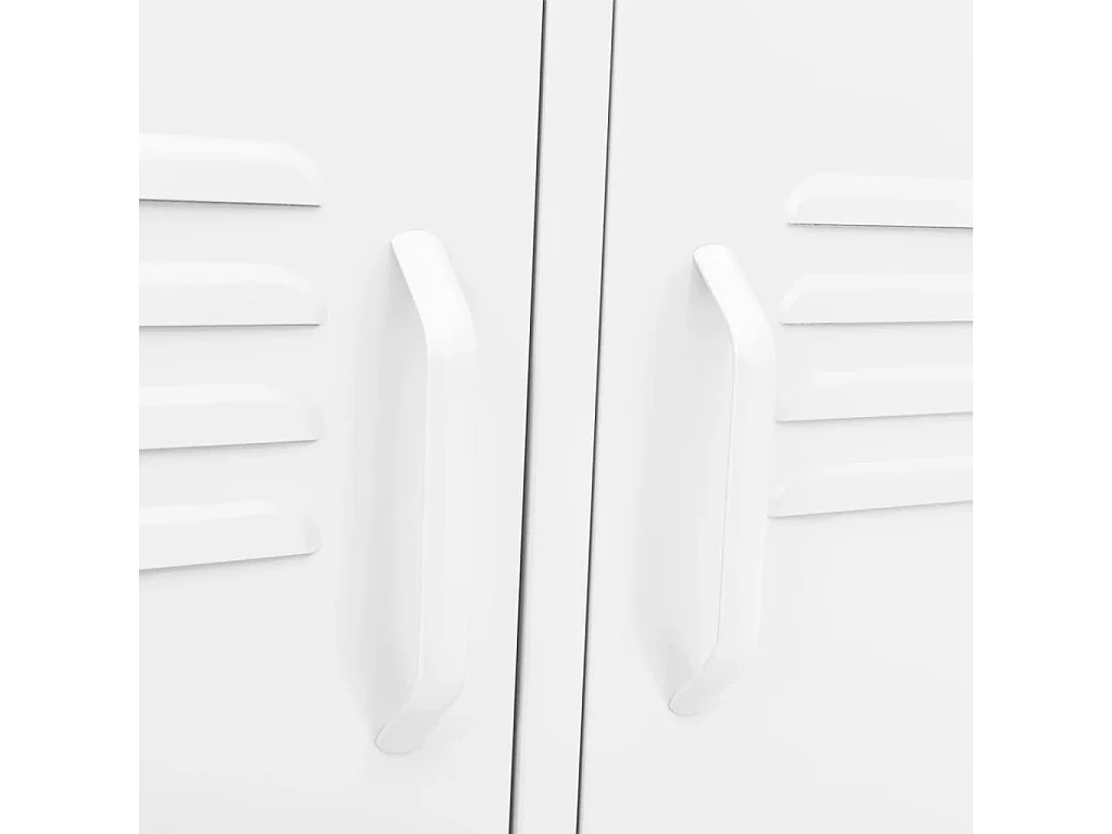 Drøbak  Tv-meubel 105x35x50 cm staal wit