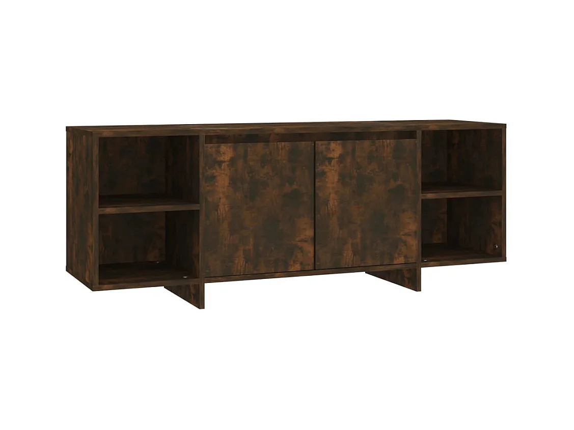 Isolde  Tv-meubel 130x35x50 cm bewerkt hout gerookt eikenkleurig