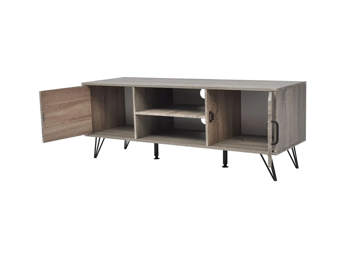 Garden Furniture -  Mueble para TV gris 120x40x45 cm