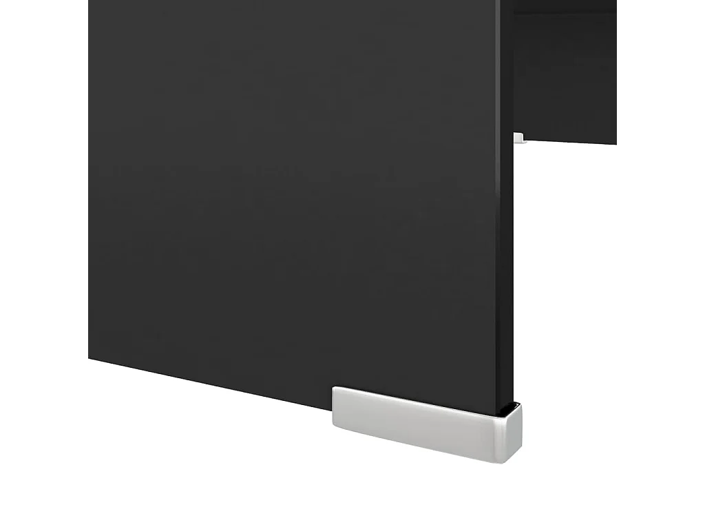 Fall River  Meuble TV/support pour moniteur 70x30x13 cm verre noir