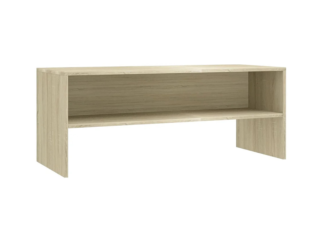 Zerina  Meuble TV Chêne sonoma 100x40x40 cm Bois d'ingénierie