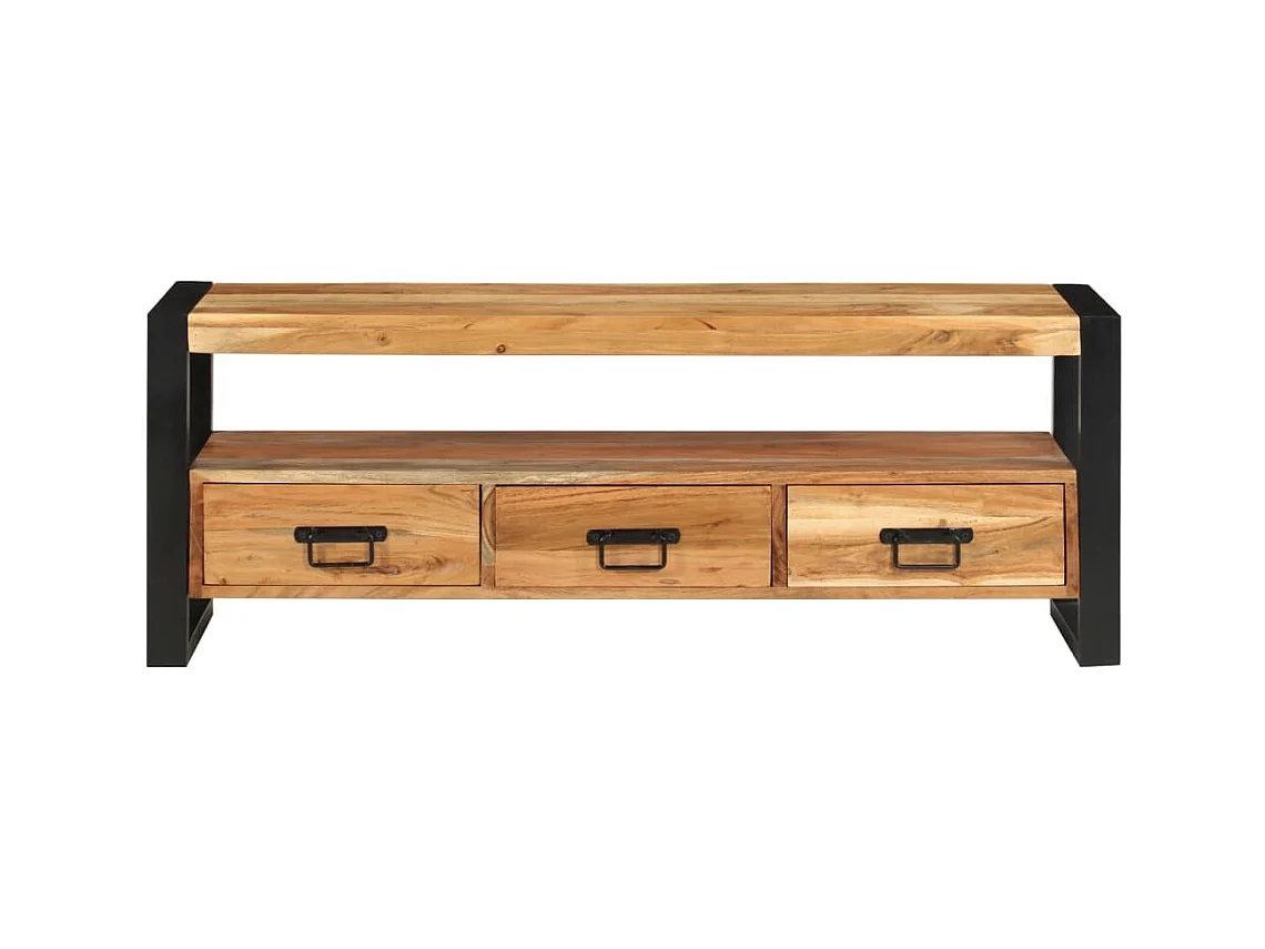 La Mirada  Meuble TV 120x30x45 cm bois d'acacia massif