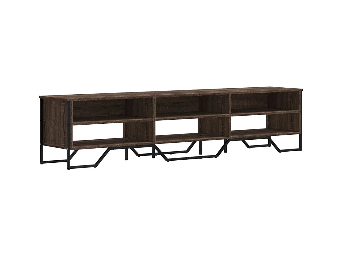 Zylar  Mueble de TV madera de ingeniería roble marrón 180x34x41 cm