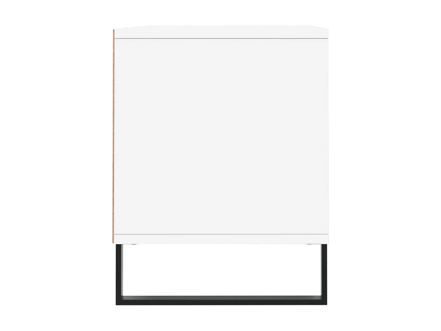 Volne  Meuble TV blanc 100x34,5x44,5 cm bois d'ingénierie