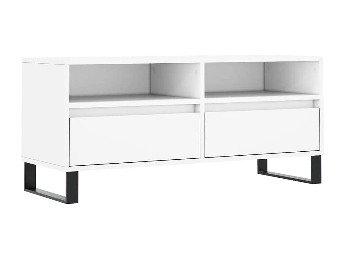 Volne  Mueble para TV madera contrachapada blanco 100x34,5x44,5 cm