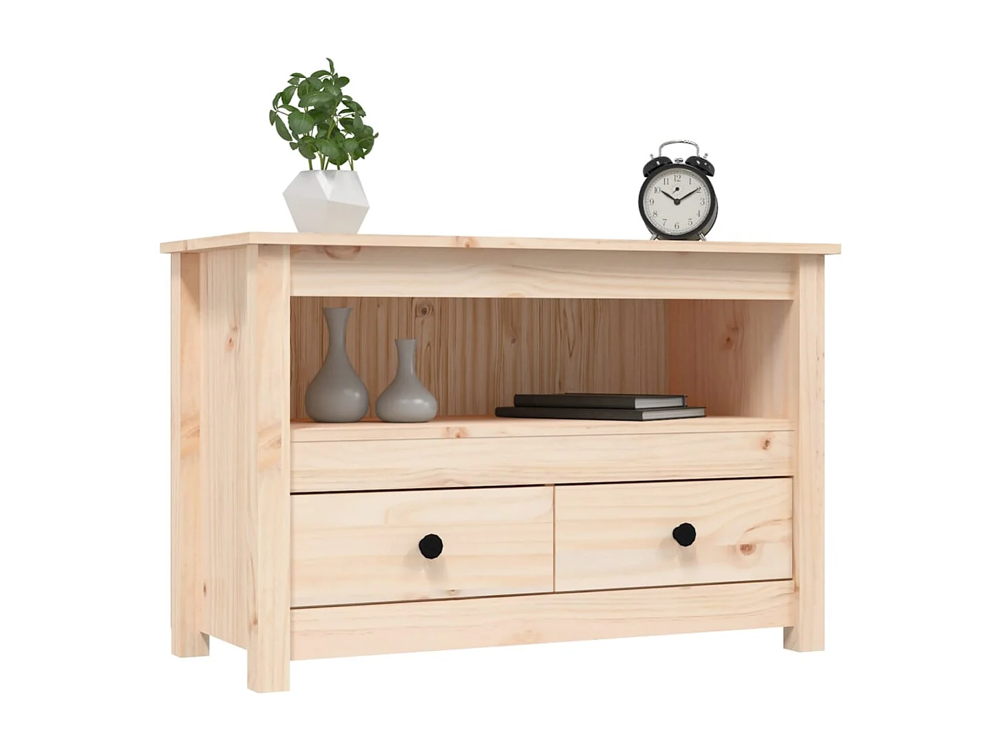 Trace Logan  Meuble TV 79x35x52 cm Bois de pin massif