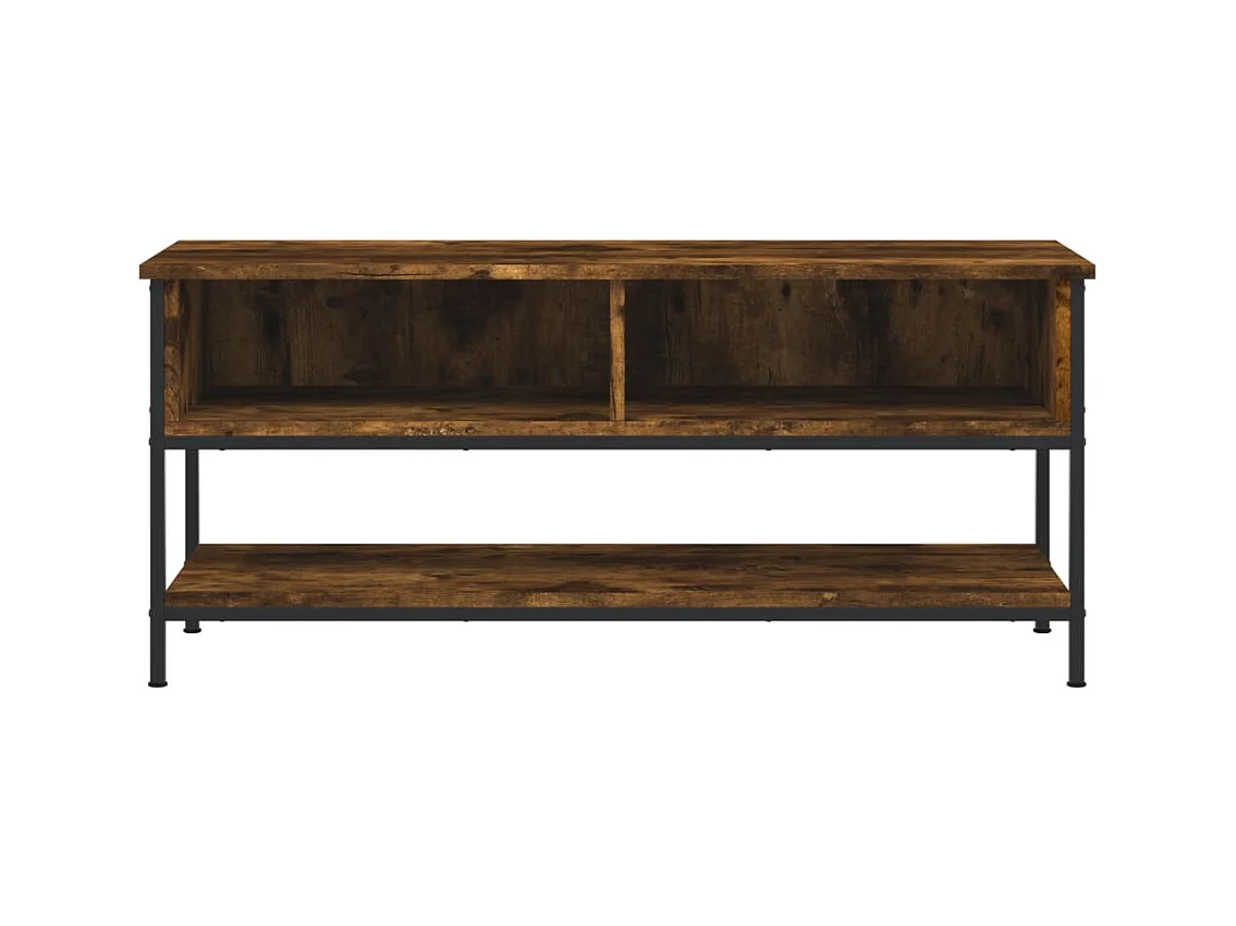 Thilda  Tv-meubel 100x35x45 cm bewerkt hout gerookt eikenkleurig