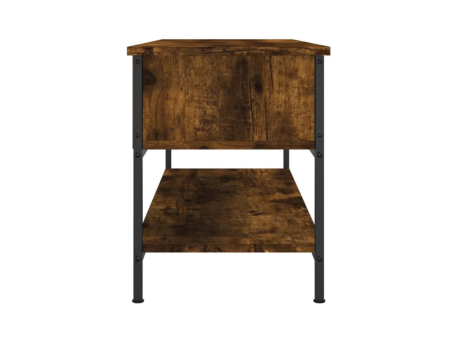 Thilda  Tv-meubel 100x35x45 cm bewerkt hout gerookt eikenkleurig