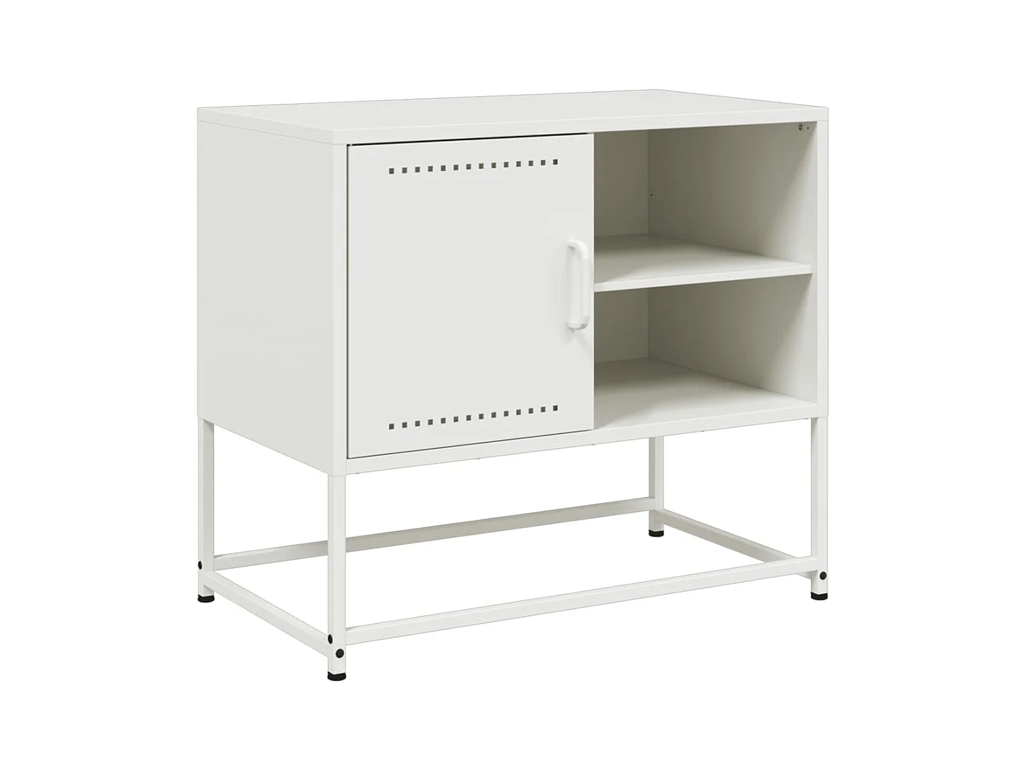 Lysri  Mueble para TV de acero verde oliva 100,5x39x60,5 cm