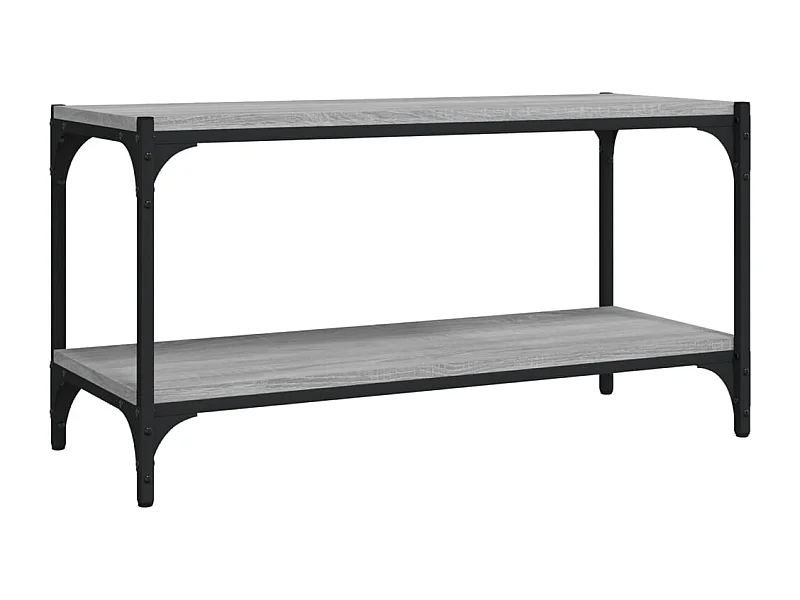 Foster City  Mueble para TV contrachapada y acero gris Sonoma 80x33x41 cm