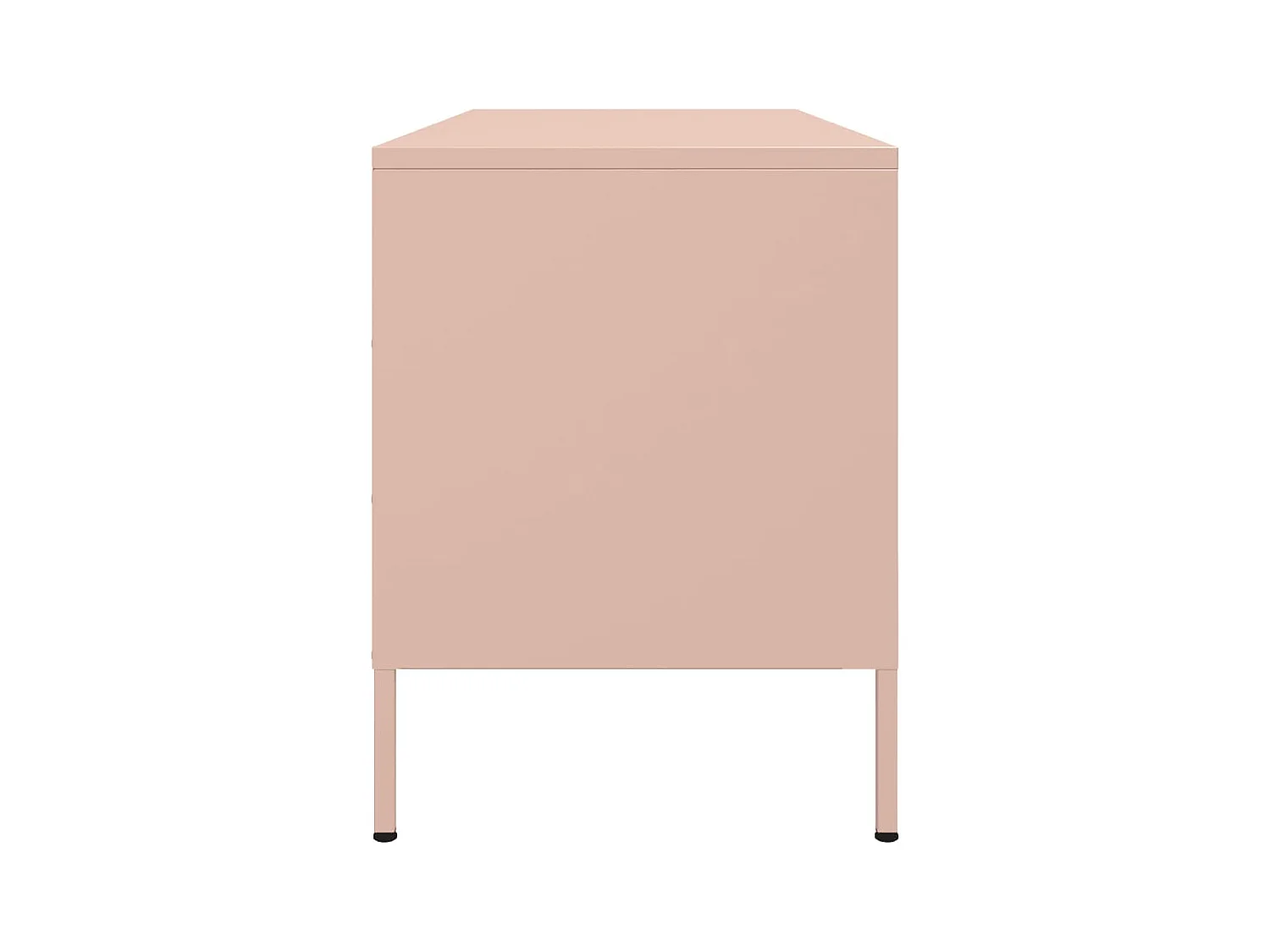 Lampasas  Tv-meubel 100,5x39x50,5 cm staal roze