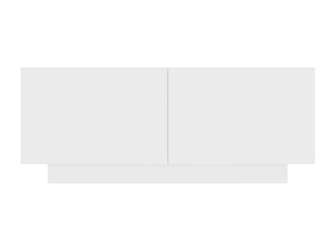 Westwego  Meuble TV Blanc 100x35x40 cm Aggloméré