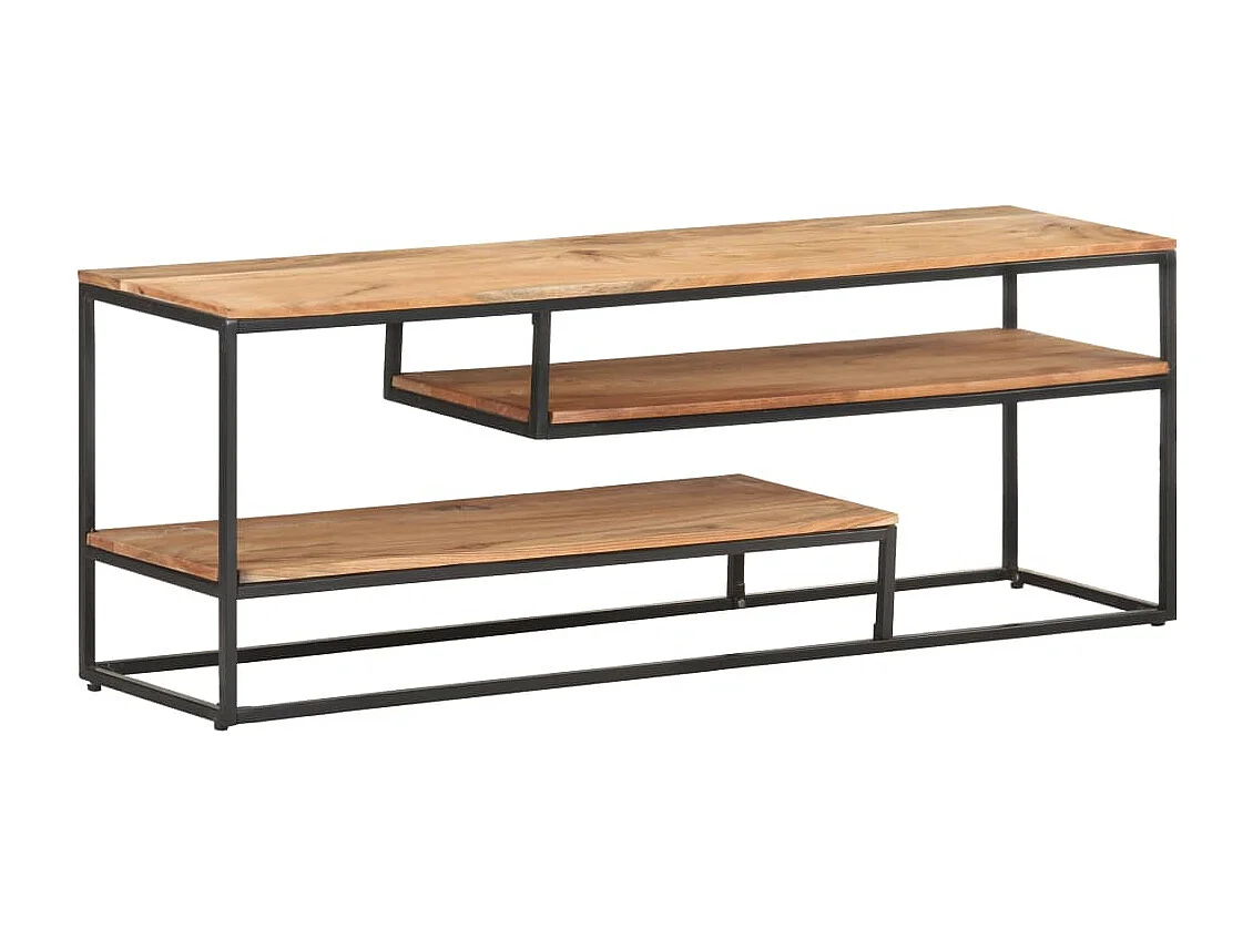 Tempe  Meuble TV 130x30x45 cm Bois d'acacia massif