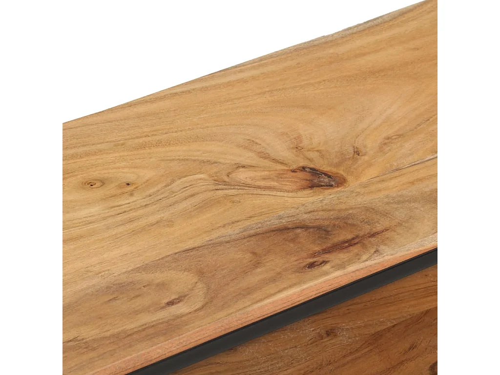 Tempe  Meuble TV 130x30x45 cm Bois d'acacia massif