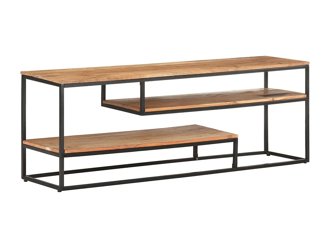 Tempe  Meuble TV 130x30x45 cm Bois d'acacia massif