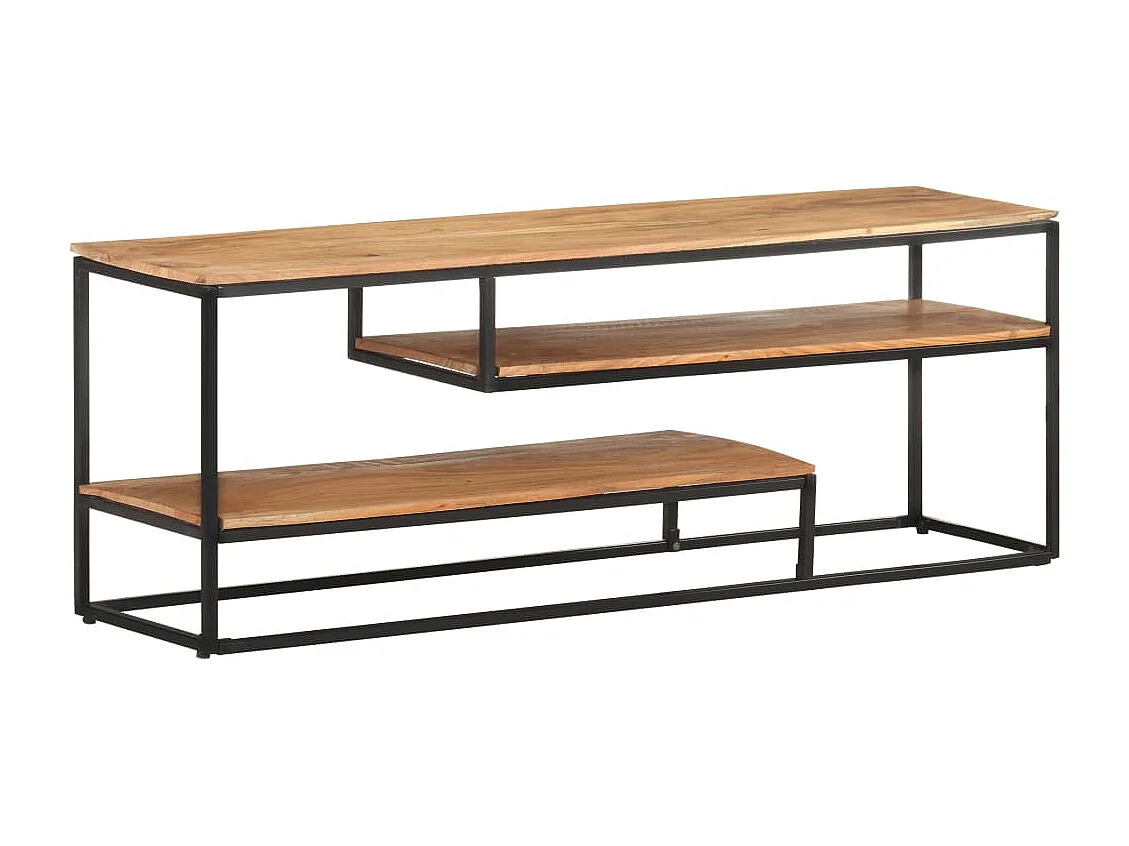 Tempe  Meuble TV 130x30x45 cm Bois d'acacia massif