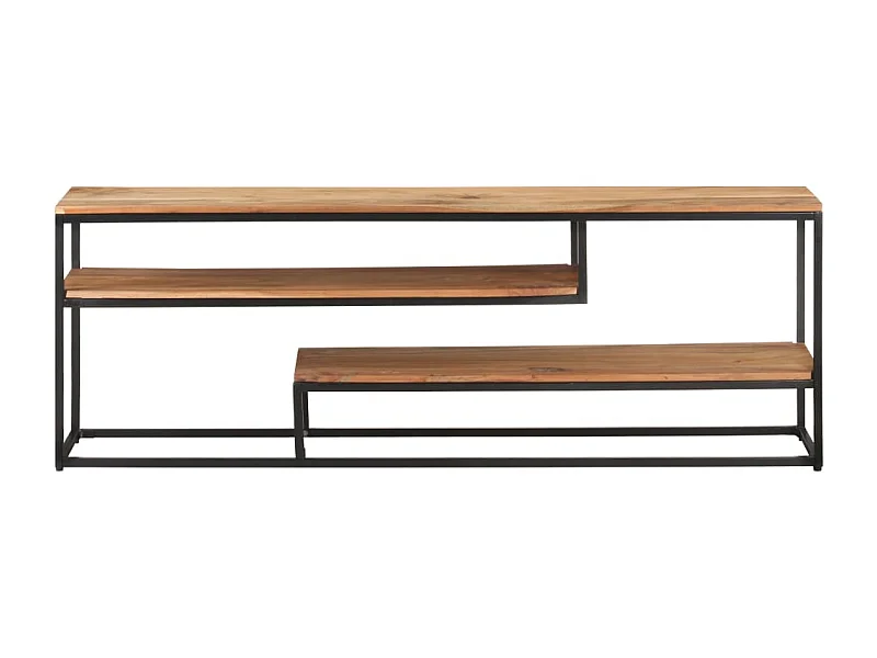 Tempe  Meuble TV 130x30x45 cm Bois d'acacia massif