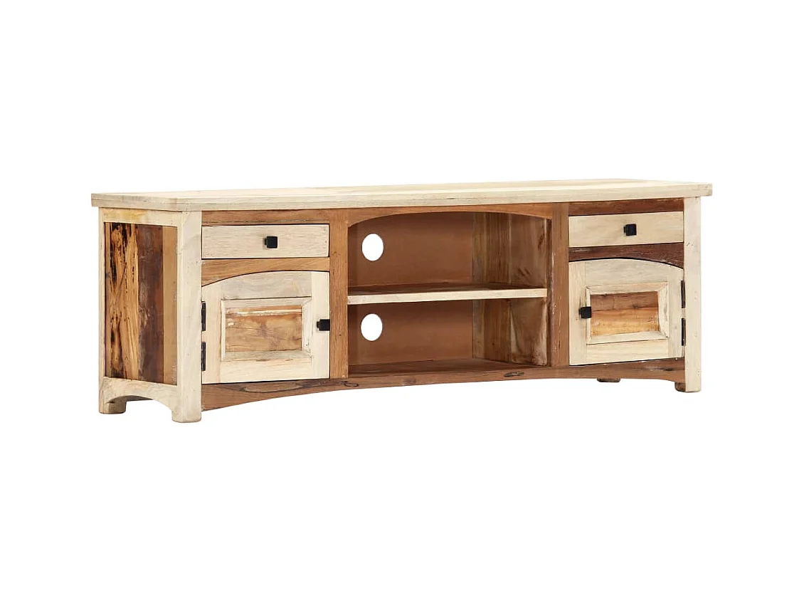 Garden Furniture -  Meuble TV 120 x 30 x 40 cm Bois de récupération massif