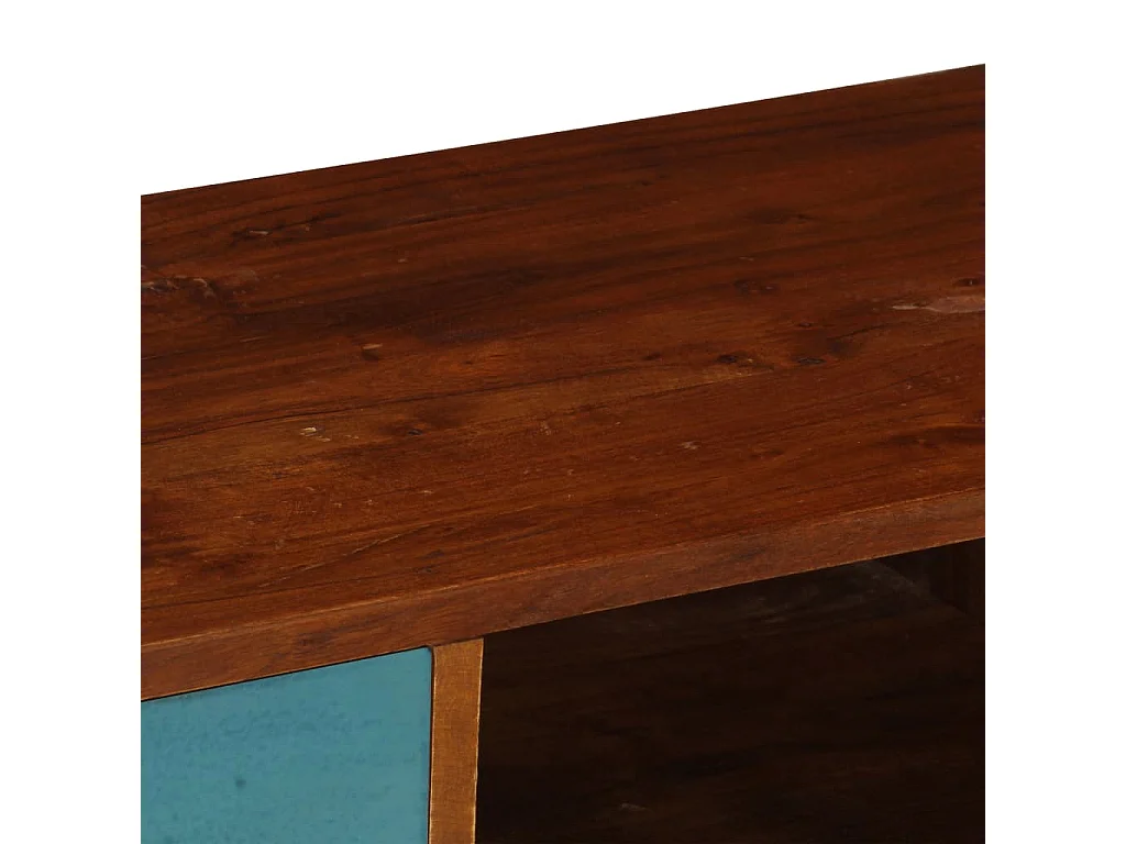 Garden Furniture -  Meuble TV avec 3 tiroirs 110x35x50 cm Bois d'acacia solide