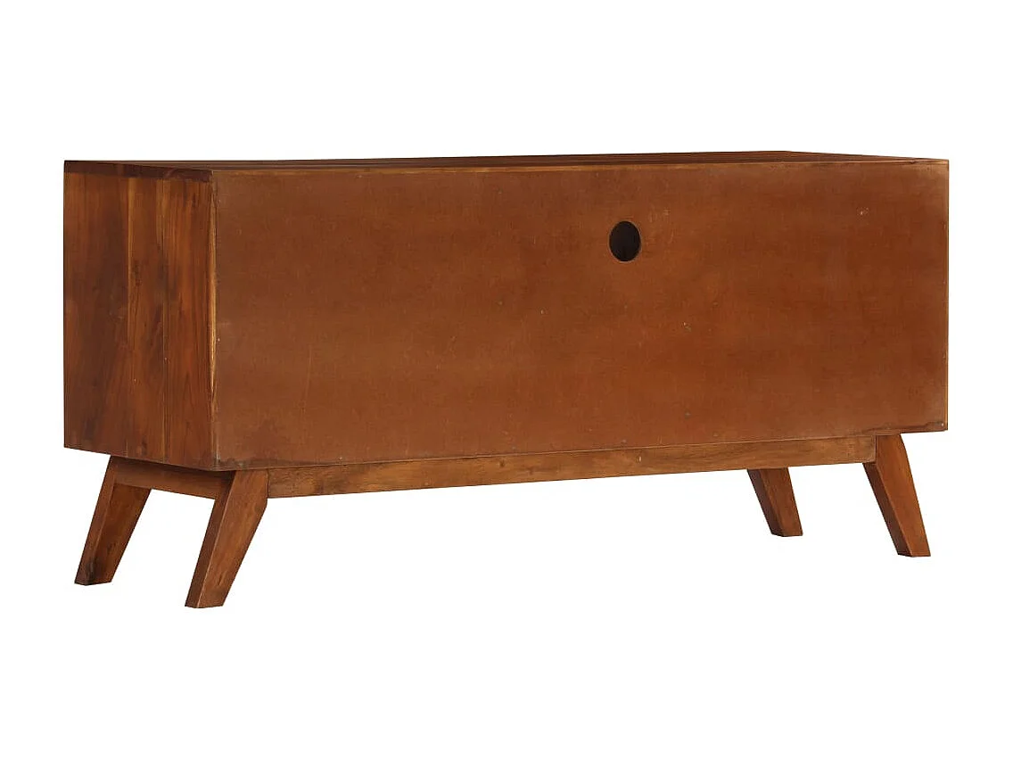 Garden Furniture -  Meuble TV avec 3 tiroirs 110x35x50 cm Bois d'acacia solide