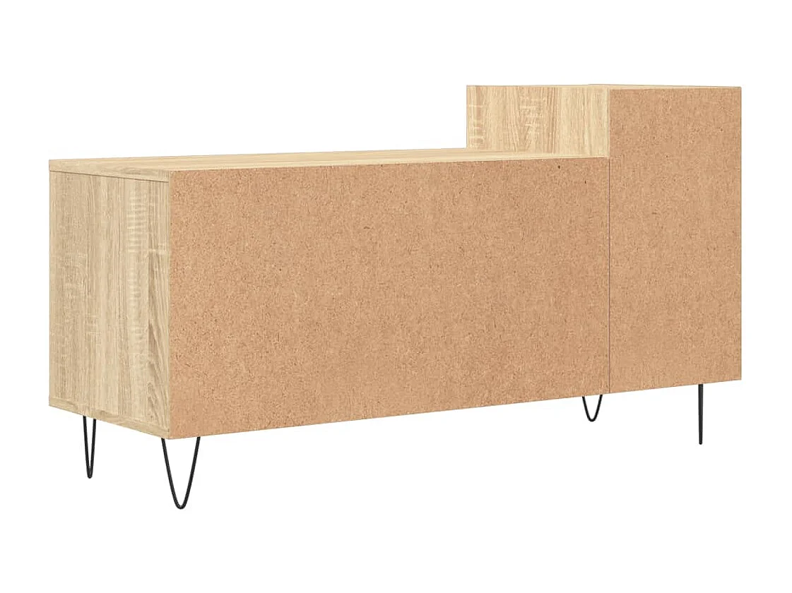Erinor  Meuble TV Chêne sonoma 100x35x55 cm Bois d'ingénierie