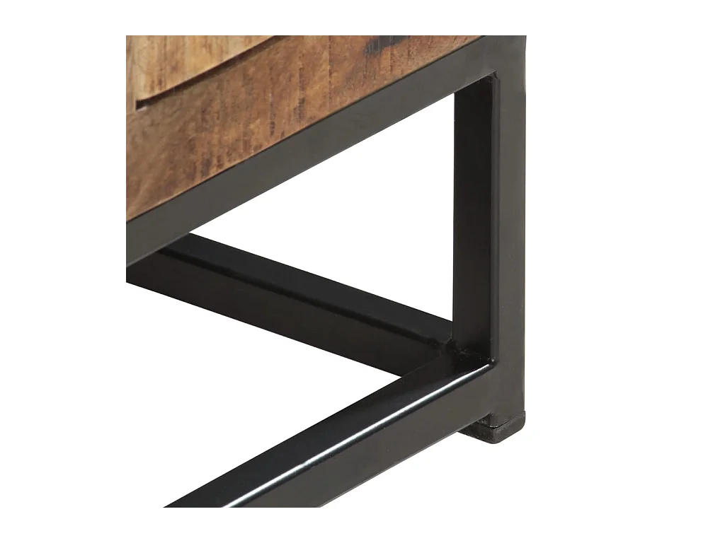 Garden Furniture -  Mueble para TV de madera maciza reciclada 120x30x40 cm