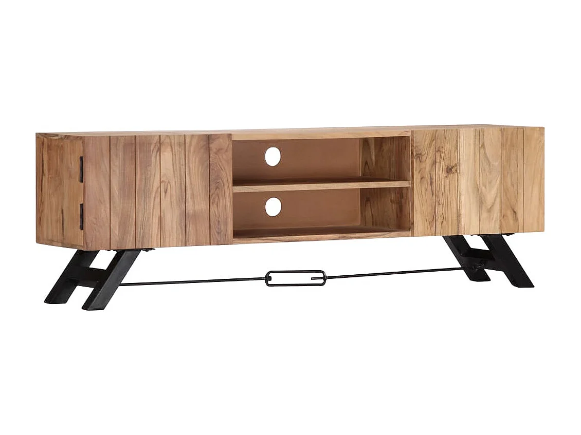 Garden Furniture -  Meuble TV 140x30x45 cm Bois d'acacia massif