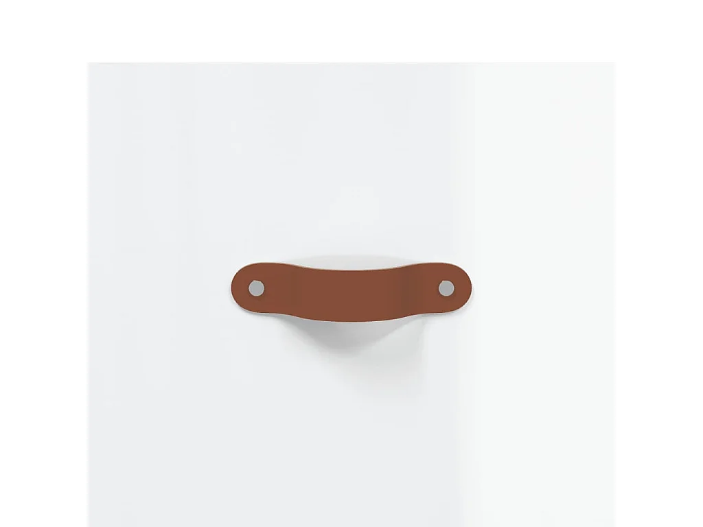 Arlo  Meuble TV blanc brillant 150x30x50 cm bois d'ingénierie