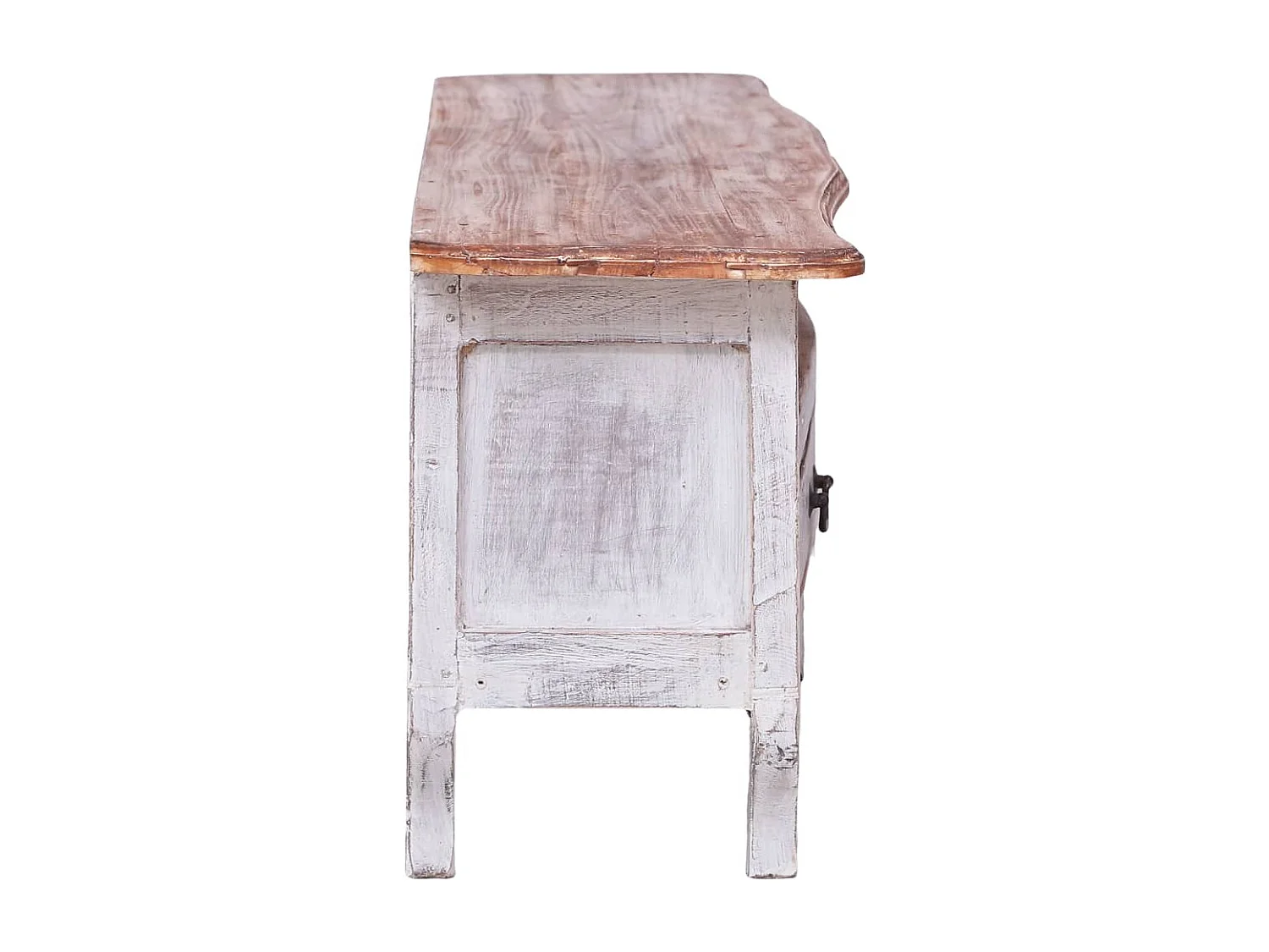 Marie-Luce  Tv-meubel 120x30x40 cm massief mahoniehout wit