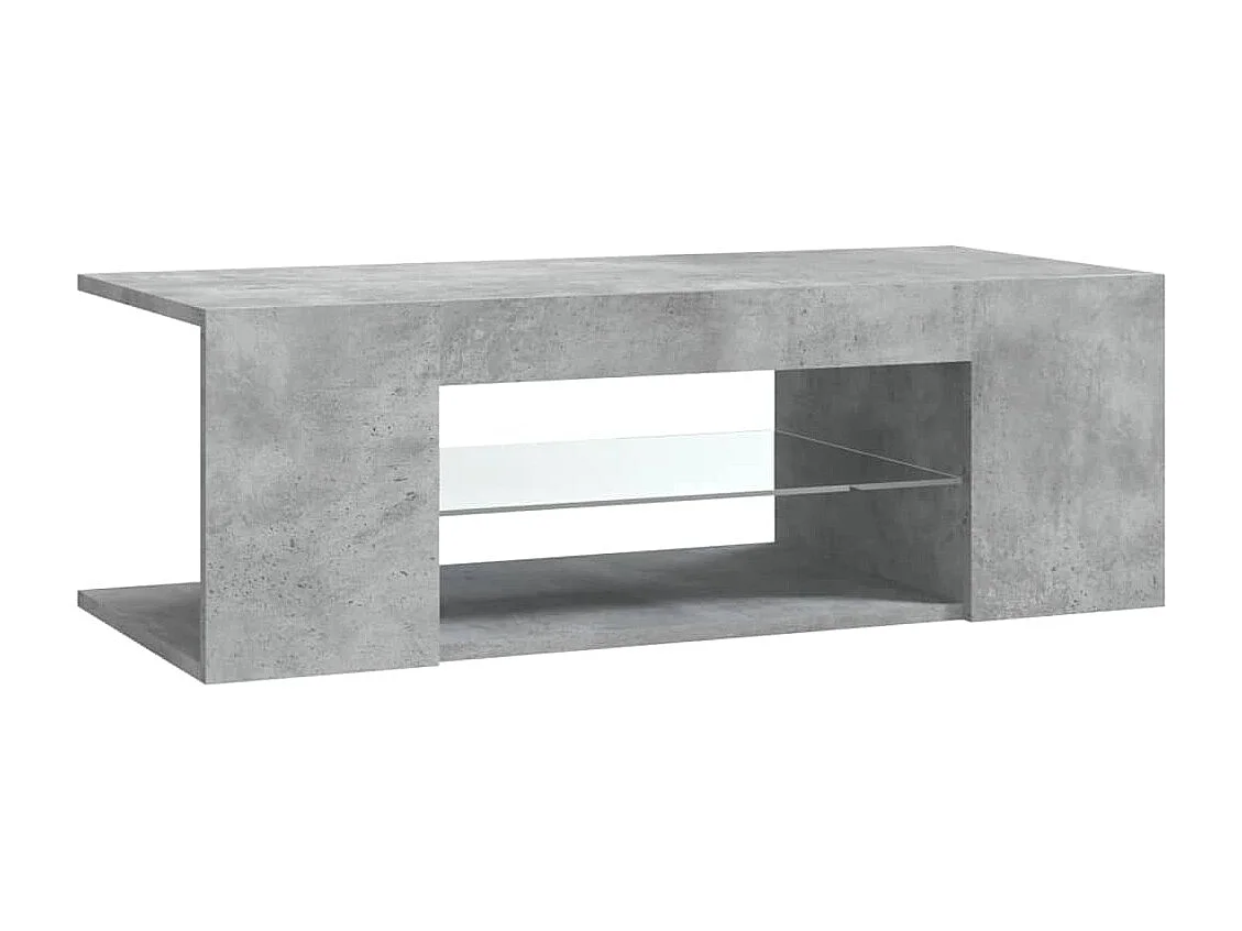 Crijn  Meuble TV avec lumières LED gris béton 90x39x30 cm