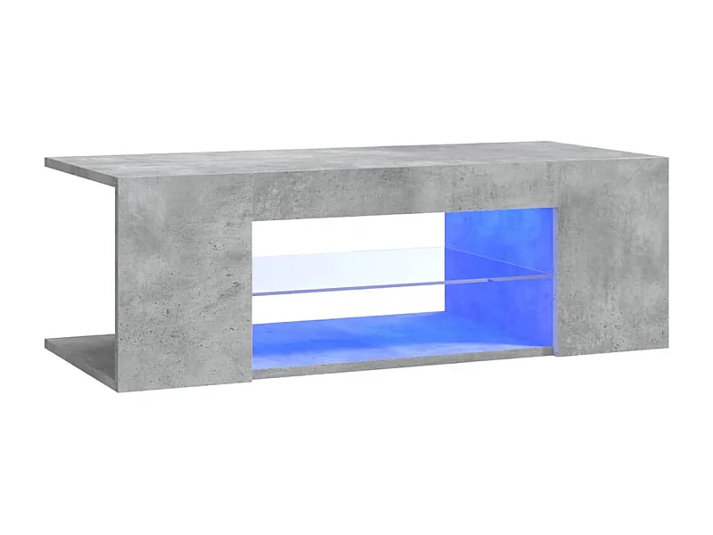 Crijn  Meuble TV avec lumières LED gris béton 90x39x30 cm