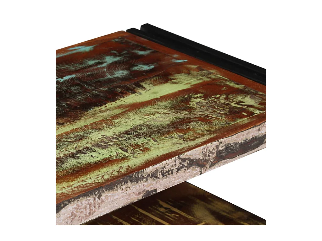 Claire-Aurore  Meuble TV Bois de récupération massif 120 x 30 x 40 cm