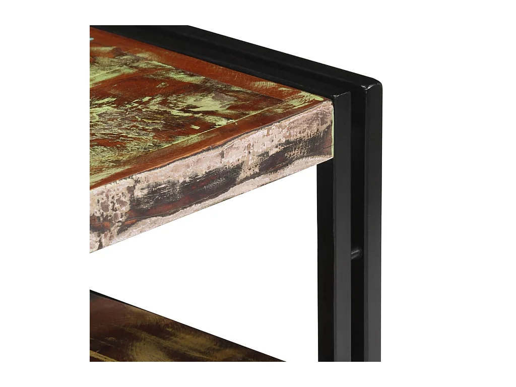 Claire-Aurore  Meuble TV Bois de récupération massif 120 x 30 x 40 cm