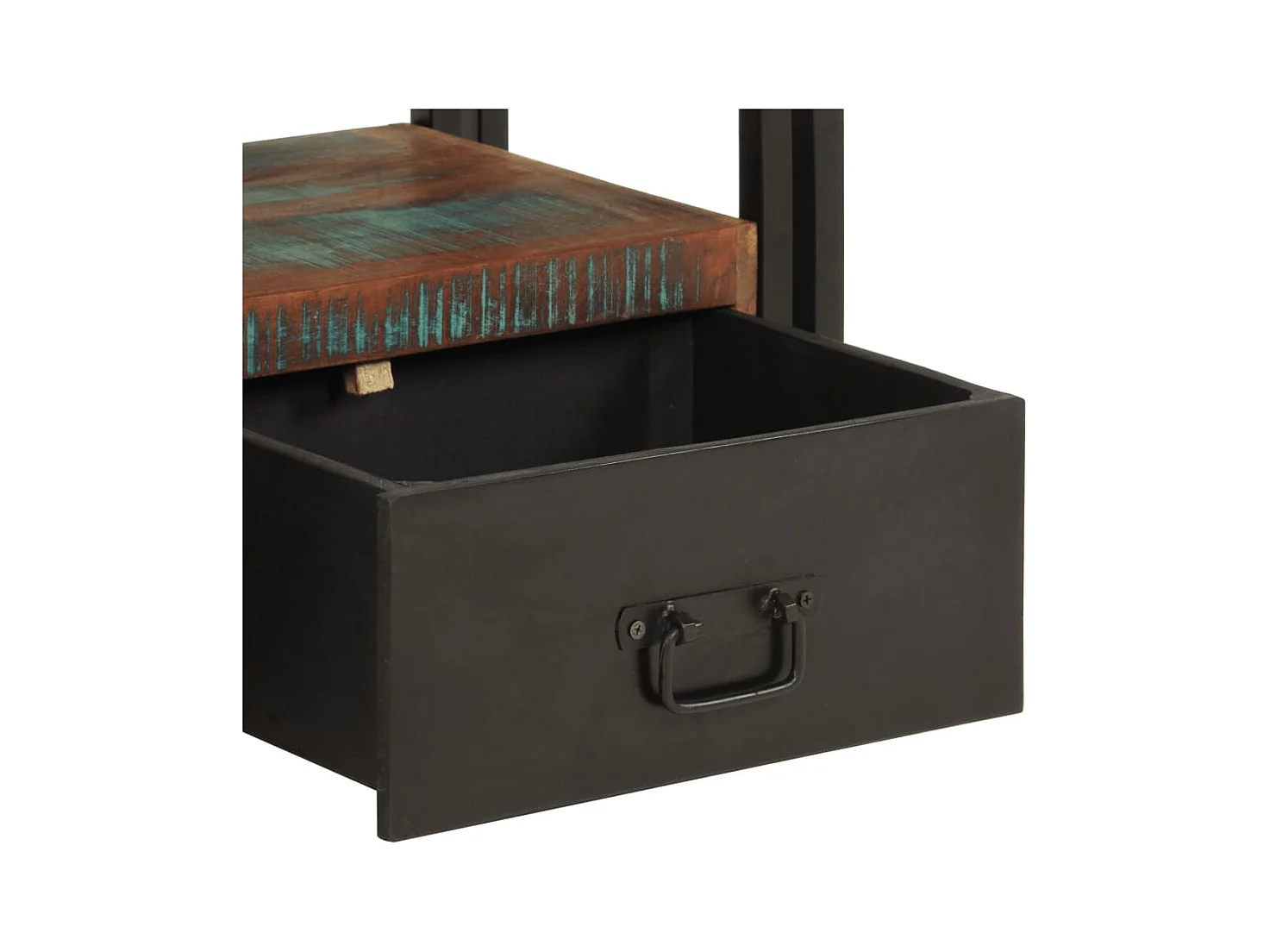 Claire-Aurore  Meuble TV Bois de récupération massif 120 x 30 x 40 cm