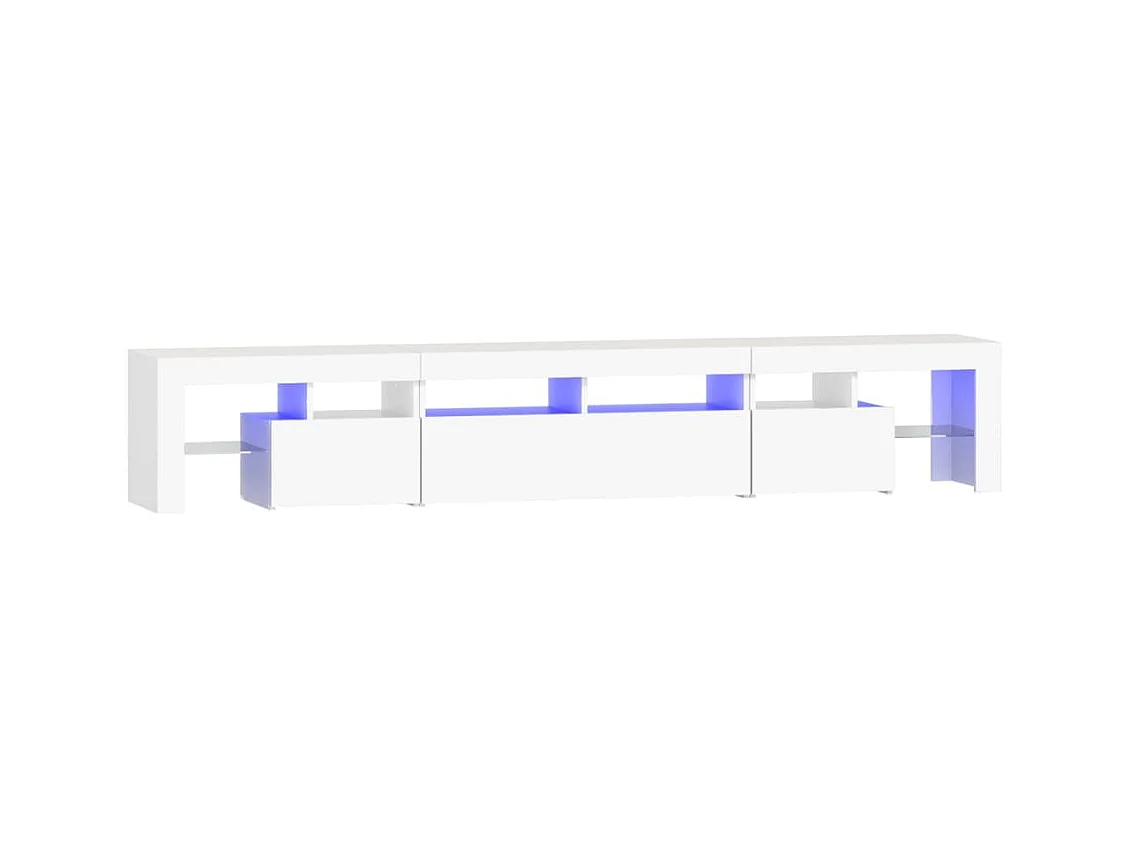 Tahlequah  Tv-meubel met LED-verlichting 230x36,5x40 cm wit