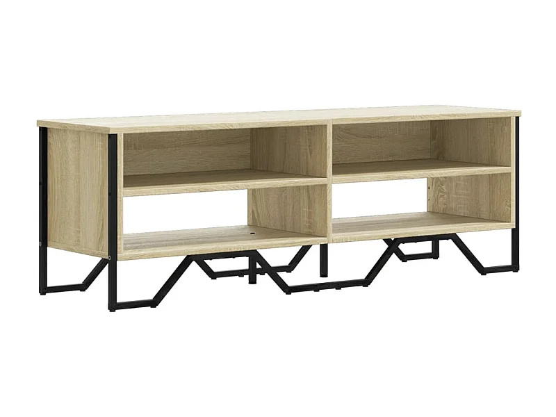 Zylar  Meuble TV chêne sonoma 122x34x41 cm bois d'ingénierie