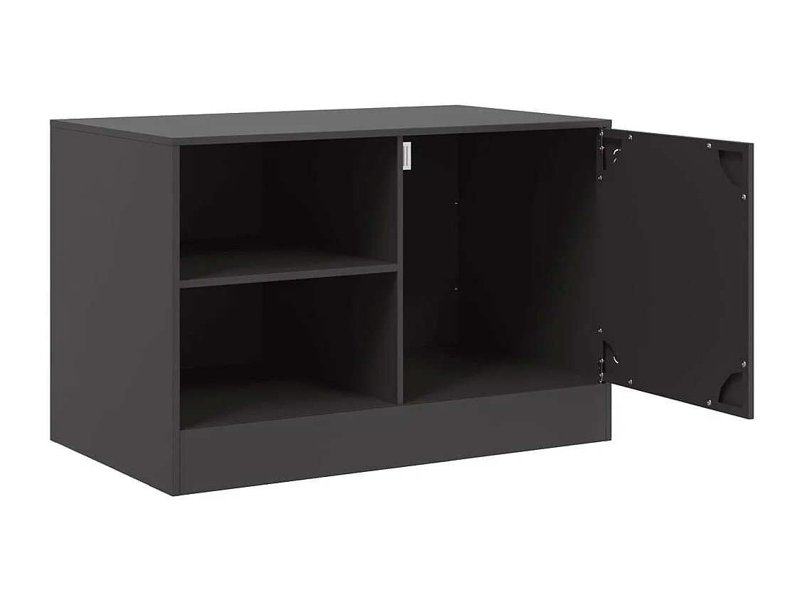Borrego Springs  Muebles para TV 2 unidades acero negro 67x39x44 cm