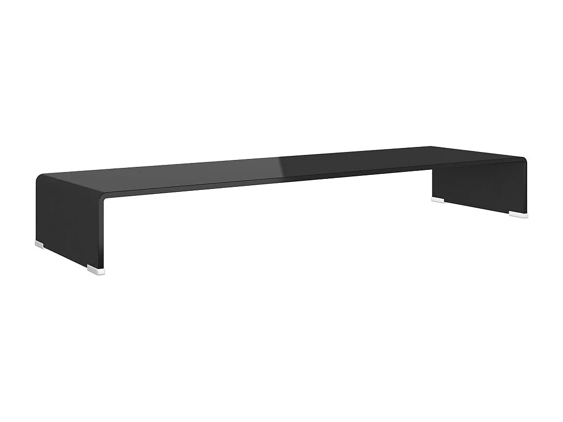 Fall River  Meuble TV/support pour moniteur 100x30x13 cm verre noir