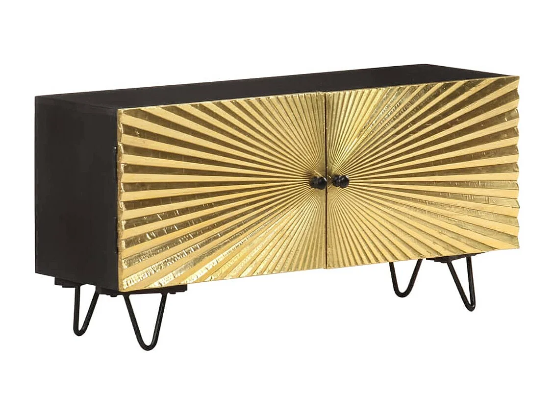 Garden Furniture -  Tv-meubel 90x30x45 cm massief mangohout