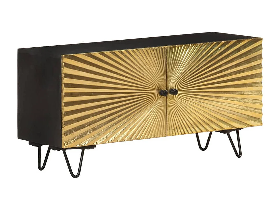 Garden Furniture -  Tv-meubel 90x30x45 cm massief mangohout
