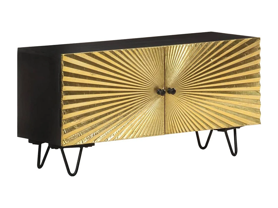Garden Furniture -  Tv-meubel 90x30x45 cm massief mangohout