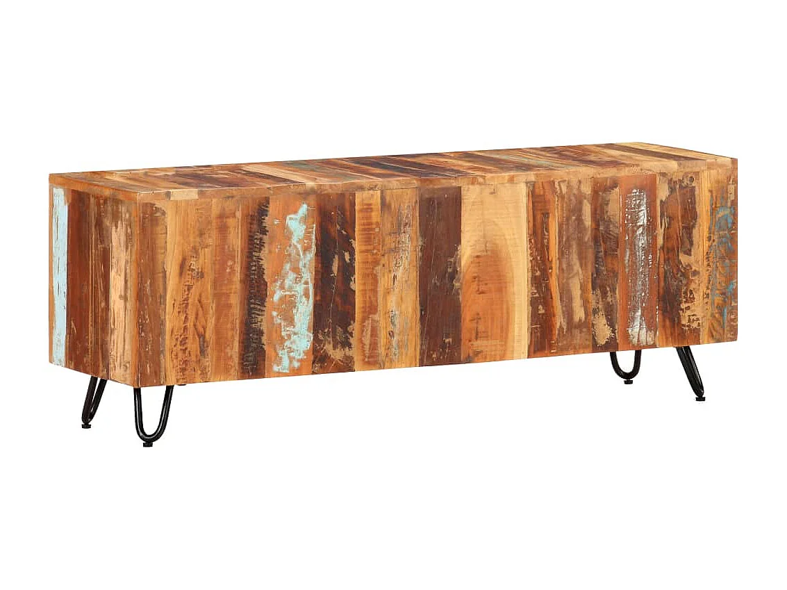 Garden Furniture -  Meuble TV 110x30x40 cm Bois massif de récupération