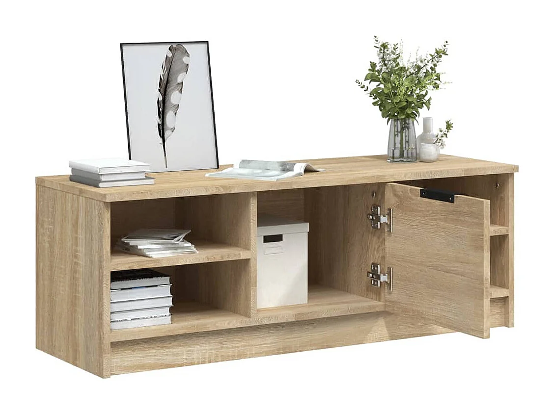 Hilrik  Meuble TV Chêne sonoma 102x35,5x36,5 cm Bois d'ingénierie