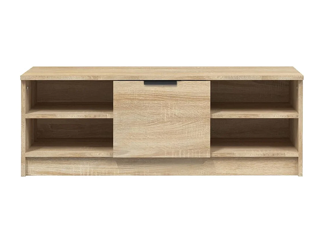 Hilrik  Mueble de TV madera contrachapada color roble 102x35,5x36,5 cm