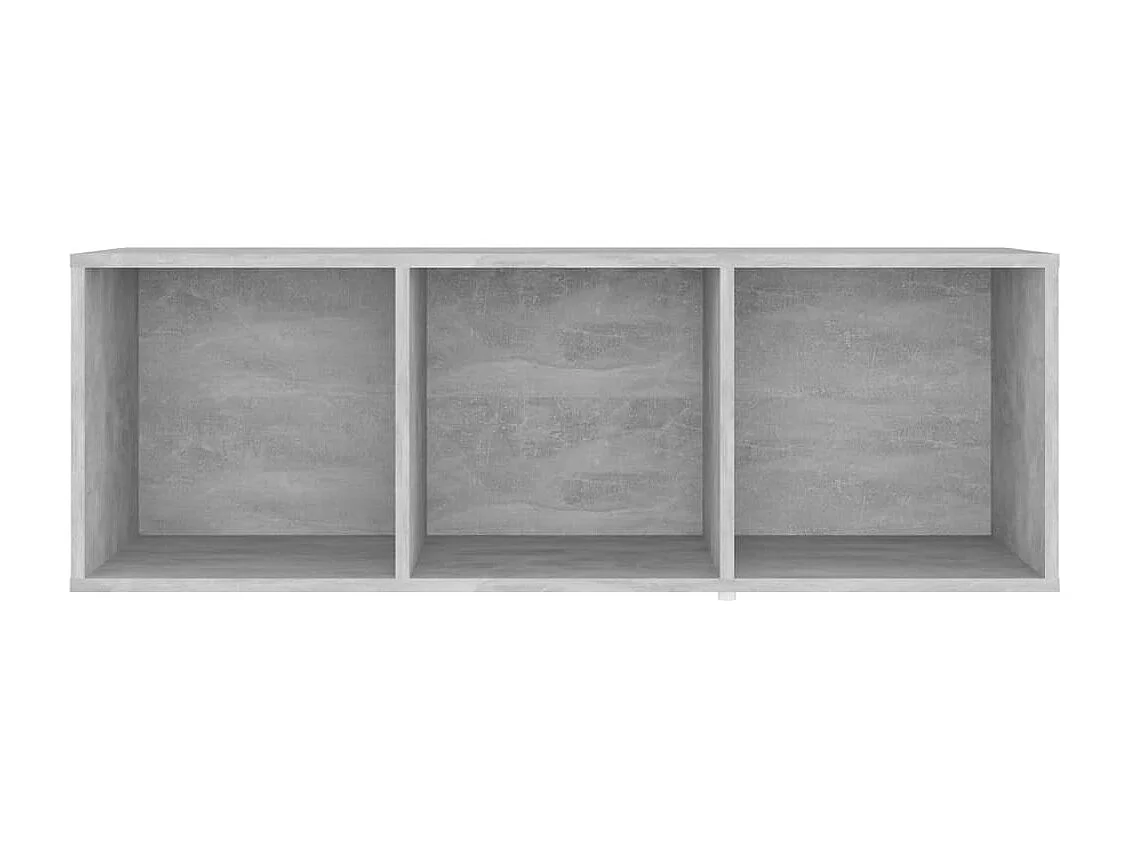 Cootehall  Meuble TV gris béton 107x35x37 cm bois d’ingénierie