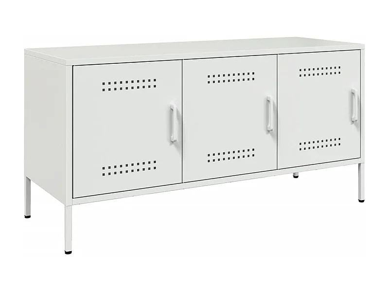 Yelda  Tv-meubel 100,5x39x50,5 cm staal wit