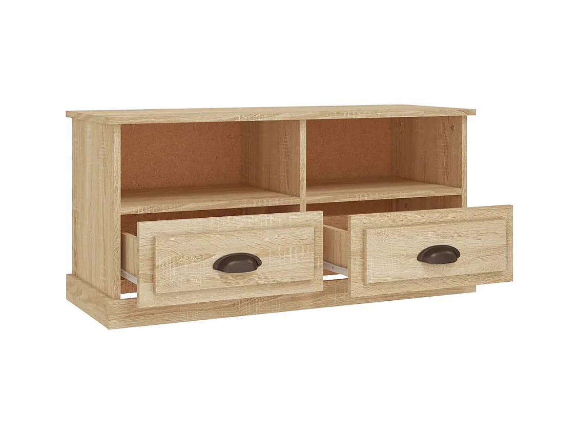 Vrelmi  Mueble para TV madera contrachapada roble Sonoma 93x35,5x45 cm