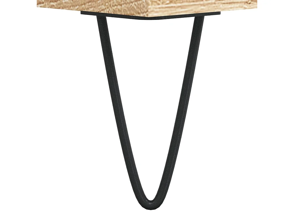 Ragnfrid  Meuble TV chêne sonoma 104x35x50 cm bois d'ingénierie