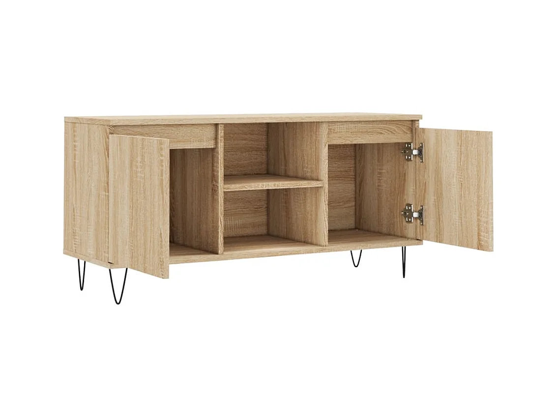 Ragnfrid  Mueble de TV madera de ingeniería roble Sonoma 104x35x50 cm