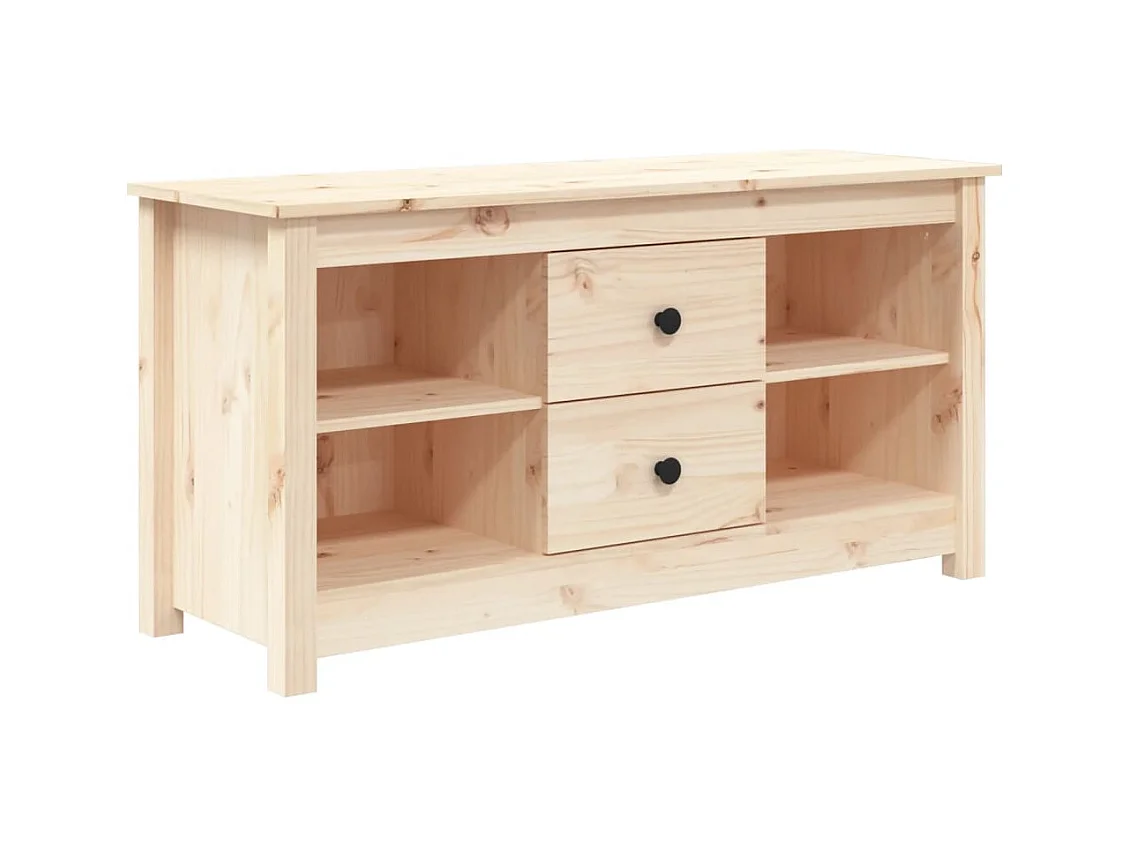 Cordele  Meuble TV 103x36,5x52 cm Bois de pin massif